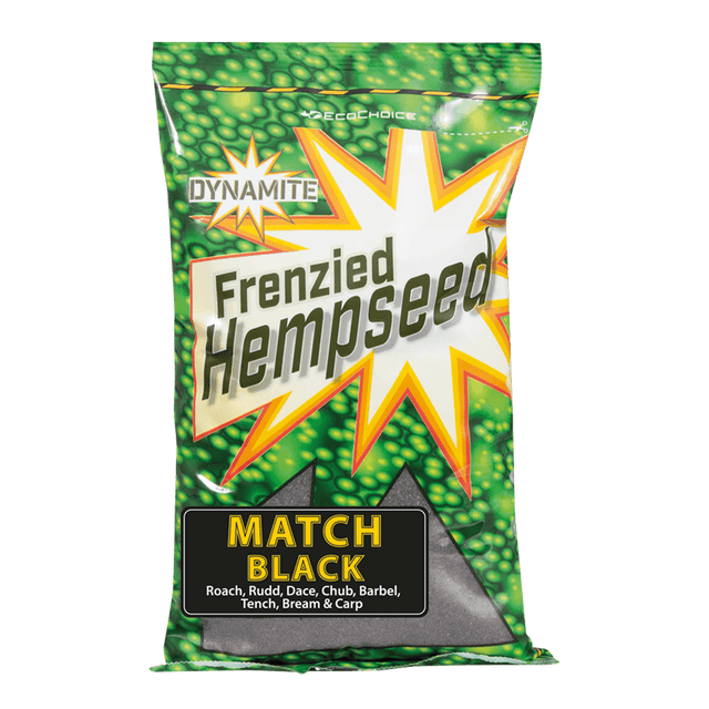 Dynamite Baits - Frenzied Hempseed | Match Black | 1kg - Hengelsport De Goeie Vangst