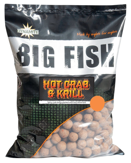 Dynamite Baits - Hot Crab & Krill Boilies | 1.8kg - Hengelsport De Goeie Vangst