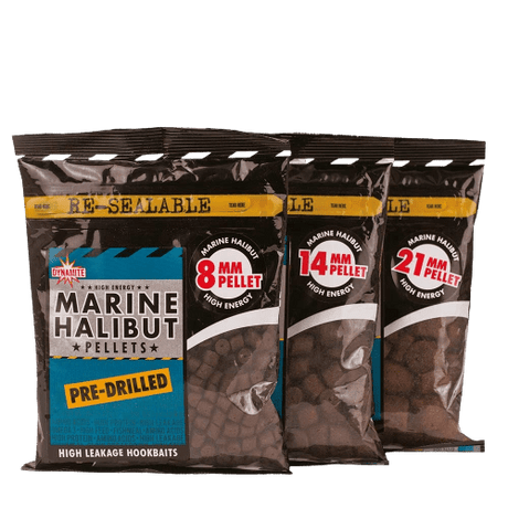 Dynamite Baits - Marine Halibut Pellets Pre - drilled | 350g - Hengelsport De Goeie Vangst