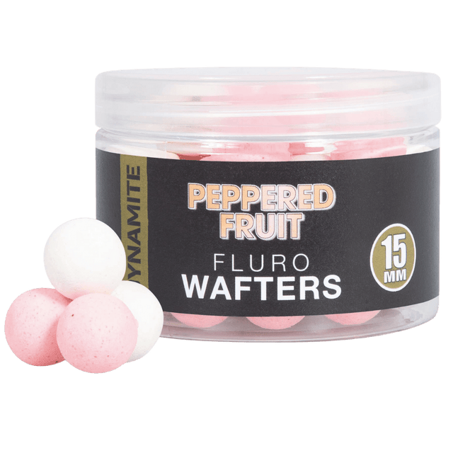 Dynamite Baits - Peppered Fruit Fluro Wafters 15mm -  - Hengelsport De Goeie Vangst
