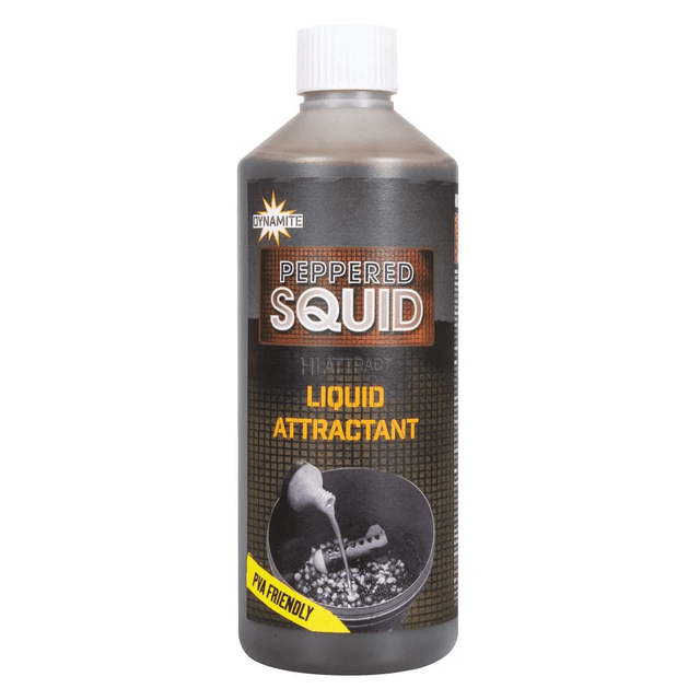 Dynamite Baits - Peppered Squid Liquid | 500ml - Hengelsport De Goeie Vangst