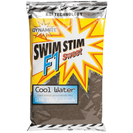 Dynamite Baits - Swim Stim | F1 Dark Cool Water Groundbait | 800g - Hengelsport De Goeie Vangst