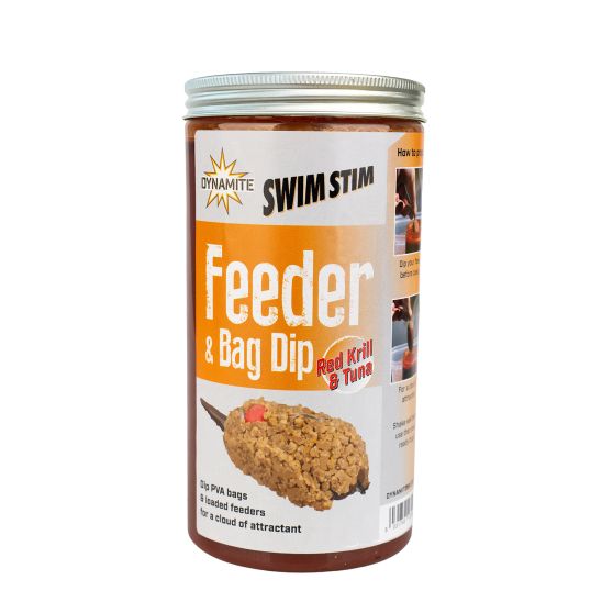 Dynamite Baits Swim Stim Feeder & Bag Dip - Red Krill & Tuna