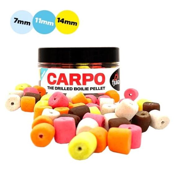 Fjuka - Carpo Fluoro Drilled Boilie Pellets - Hengelsport De Goeie Vangst