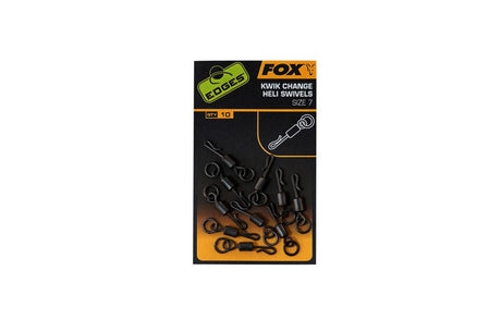 Fox Carp - EDGES Kwik Change Heli Swivels – Size 7 - CAC700 - Hengelsport De Goeie Vangst
