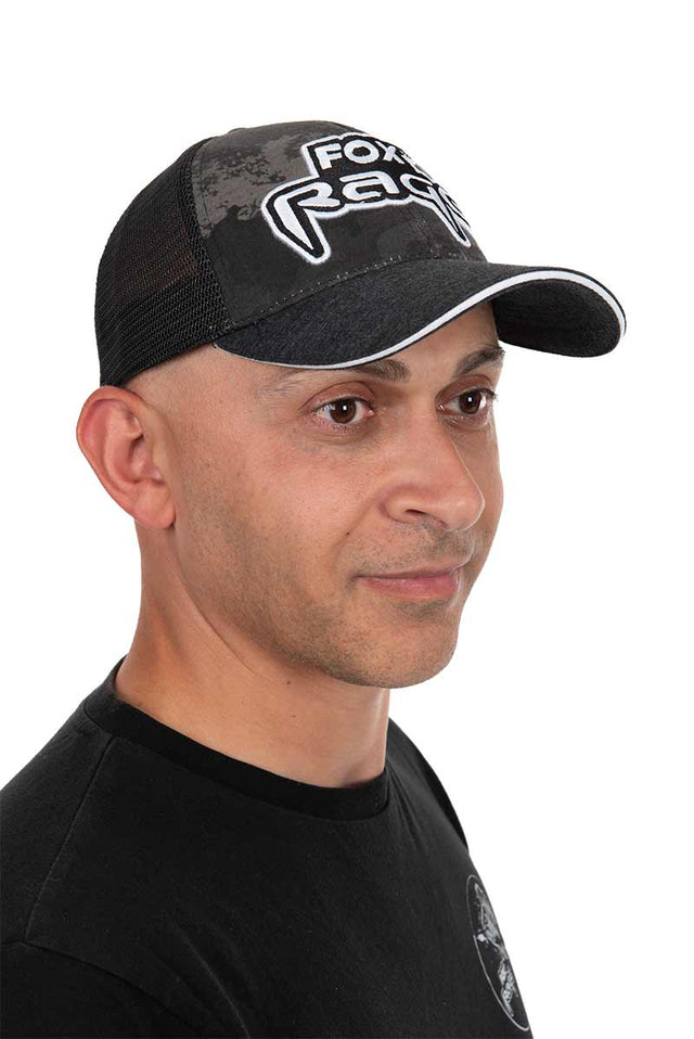 Fox Carp - Geborduurde Camo Trucker Cap - Hengelsport De Goeie Vangst