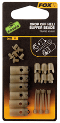 Fox Carp-Edges Drop Off Heli Buffer Beads-Trans Khaki - Hengelsport De Goeie Vangst