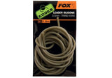 Fox Carp-Edges Leader Silicone-Trans Khaki-0.5mm-Hengelsport De Goeie Vangst