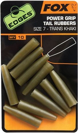 Fox Carp - Edges Power Grip Tail Rubbers - Hengelsport De Goeie Vangst