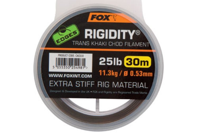 Fox Carp - Edges Rigidity Extra Stiff Chod Filament - Hengelsport De Goeie Vangst
