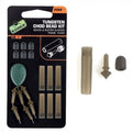 Fox Carp-Edges Tungsten Chod Bead Kit-Trans Khaki - Hengelsport De Goeie Vangst