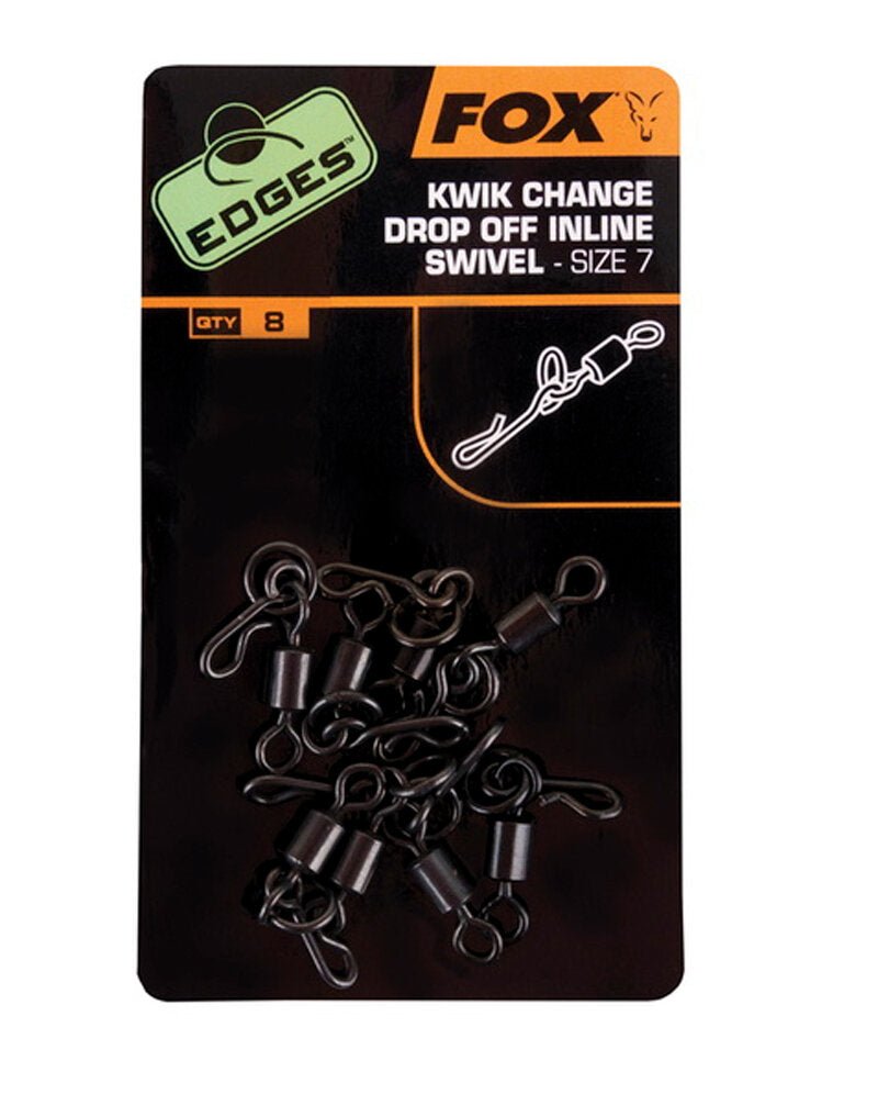 Fox Carp - Edges Kwik Change Drop Off Inline Swivel - Hengelsport De Goeie Vangst