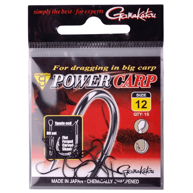 Gamakatsu - Power Carp Hooks NSB | 15 Stuks - Hengelsport De Goeie Vangst