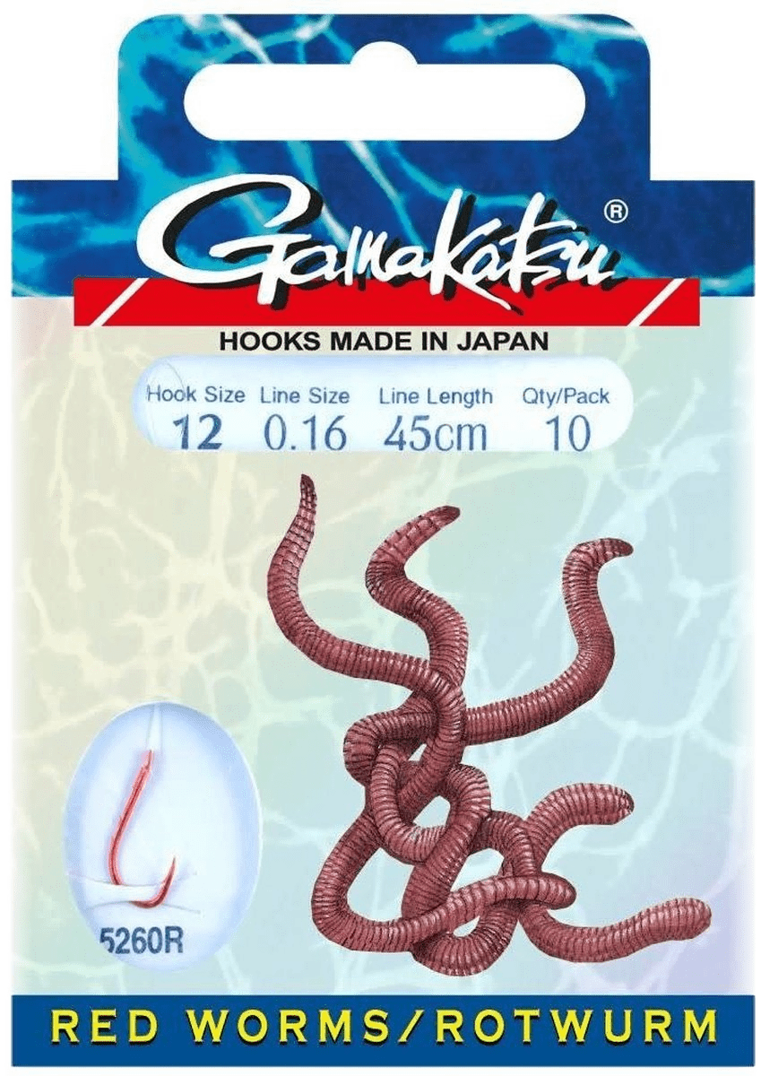 Gamakatsu - Red Worm 5260R - Hengelsport De Goeie Vangst