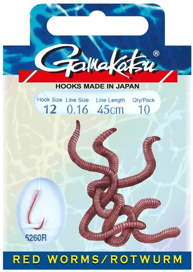 Gamakatsu - Red Worm 5260R - Hengelsport De Goeie Vangst