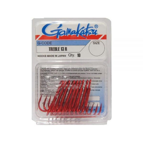 Gamakatsu - Treble 13R Rood - Hengelsport De Goeie Vangst