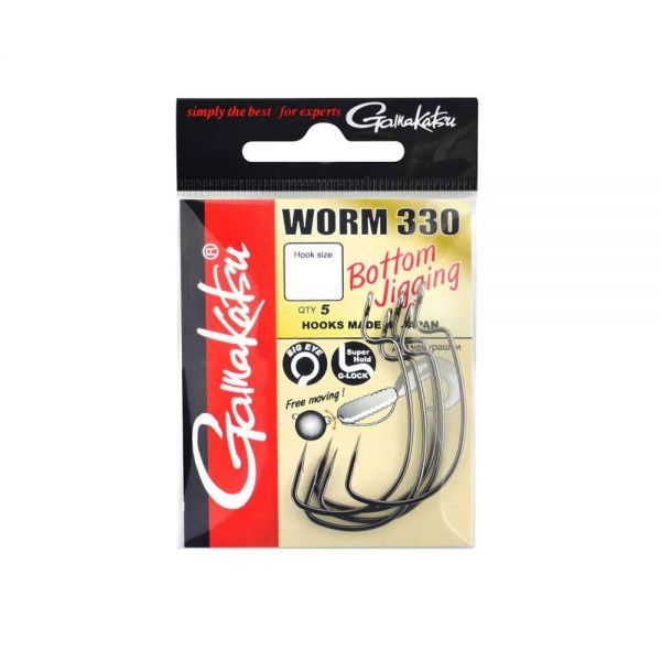 Gamakatsu - Worm 330 Bottom Jigging Haken - Hengelsport De Goeie Vangst