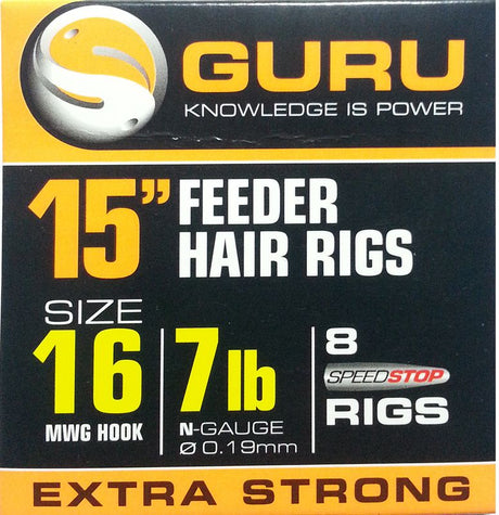 Guru - 15" Feeder Hair Rigs - Hengelsport De Goeie Vangst