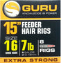 Guru - 15" Feeder Hair Rigs - Hengelsport De Goeie Vangst