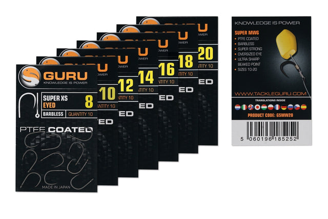Guru-Super XS Barbless Eyed -GXSE08- Hengelsport De Goeie Vangst