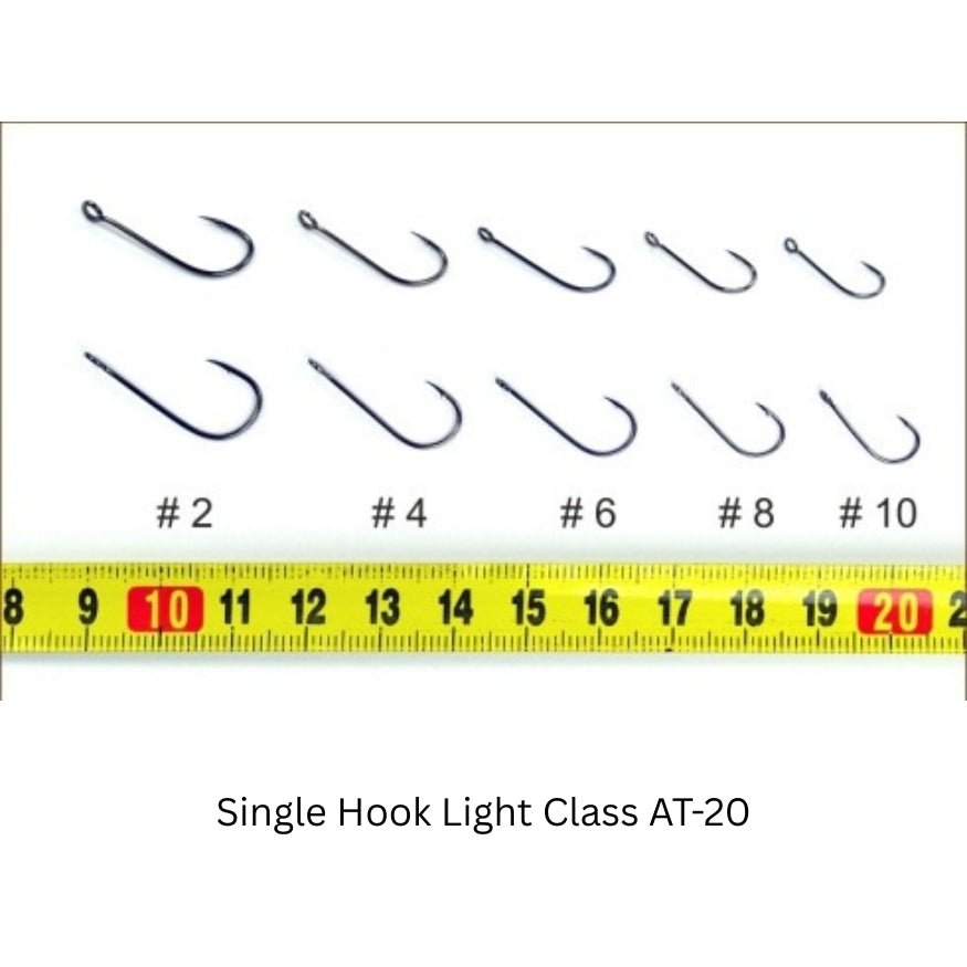 Jighead - Single Hooks Light Class AT - 20 - JH-SHLC-AT20-1 - Hengelsport De Goeie Vangst