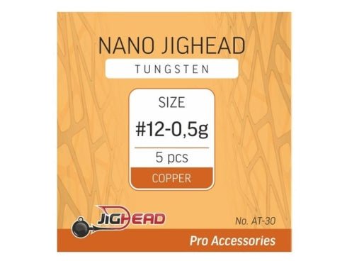 Jighead-Tungsten Nano Jighead-Copper-12 0.5g-De Goeie Vangst