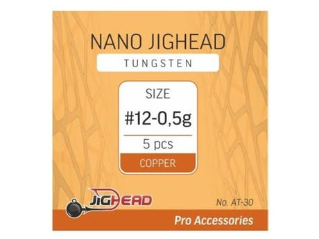 Jighead-Tungsten Nano Jighead-Copper-12 0.5g-De Goeie Vangst