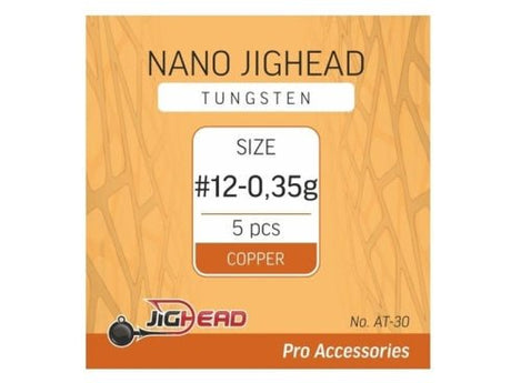 Jighead-Tungsten Nano Jighead-Copper-12 0.35g-De Goeie Vangst