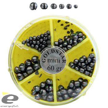 Kamasaki - Shot Set Kamasaki. Mini 60g 0,1 - 0,6g Nat - Hengelsport De Goeie Vangst