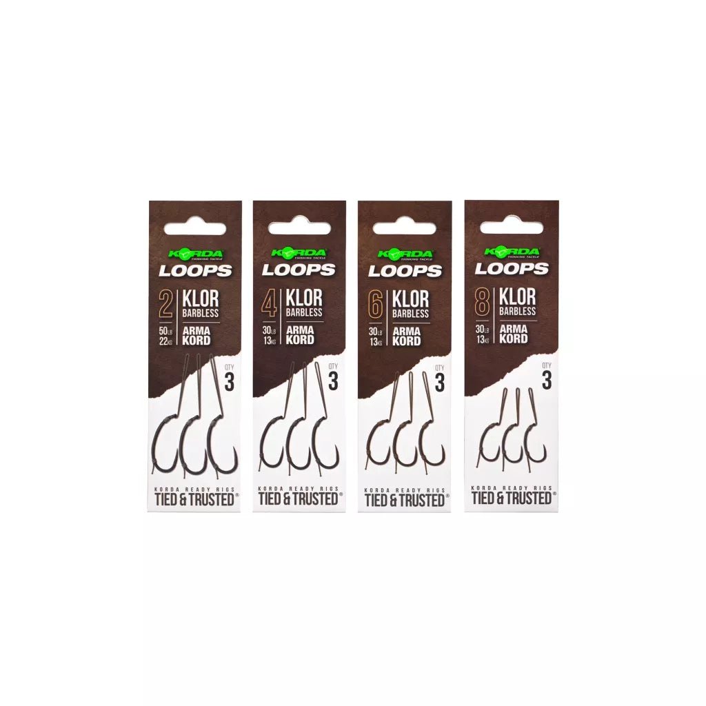 Korda - Loop Rigs Klor Barbless - Hengelsport De Goeie Vangst