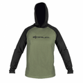 Korum-Dri-Active Hooded Long Sleeve T-Shirt-Groen-Medium-Hengelsport De Goeie Vangst