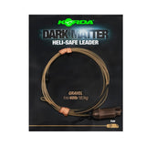 Korda-Dark Matter Leader Heli Safe Gravel | 40Lb | 1M-1m-40lb-Hengelsport De Goeie Vangst
