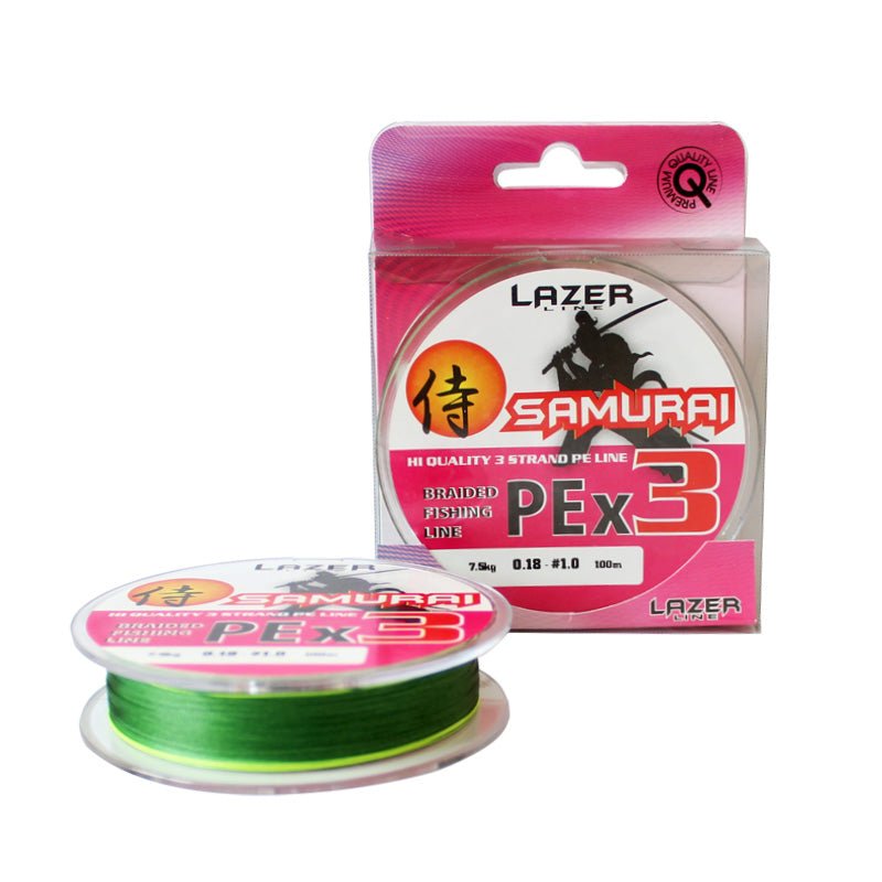 Lazer Line - Samurai PE Braid X3 | 100m - Hengelsport De Goeie Vangst