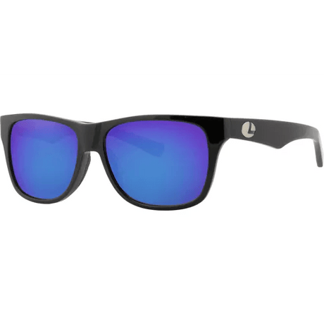 Lenz - Laxa Acetate Sunglasses Black W/gun Blue Mirror Lens - Hengelsport De Goeie Vangst
