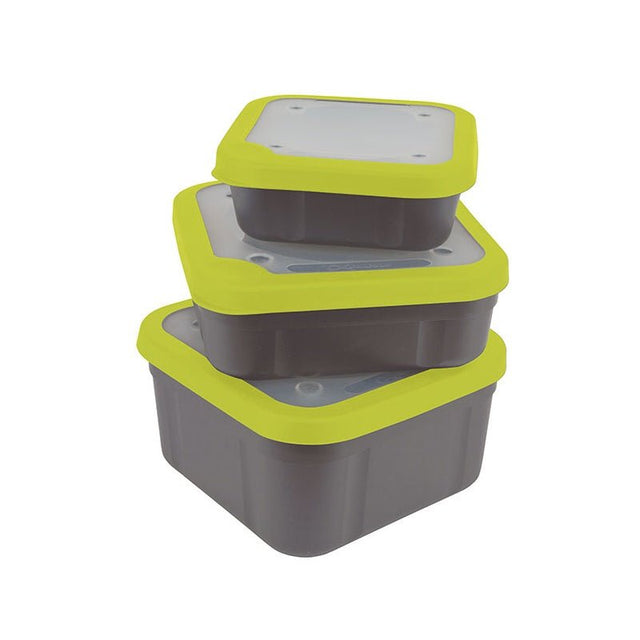 Matrix - 1.1Pt Grey/Lime Bait Box - Hengelsport De Goeie Vangst