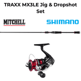 Mitchell-TRAXX MX3LE Jig & Dropshot Set 244cm (5–21g) + Sienna FG 2500 - Hengelsport De Goeie Vangst