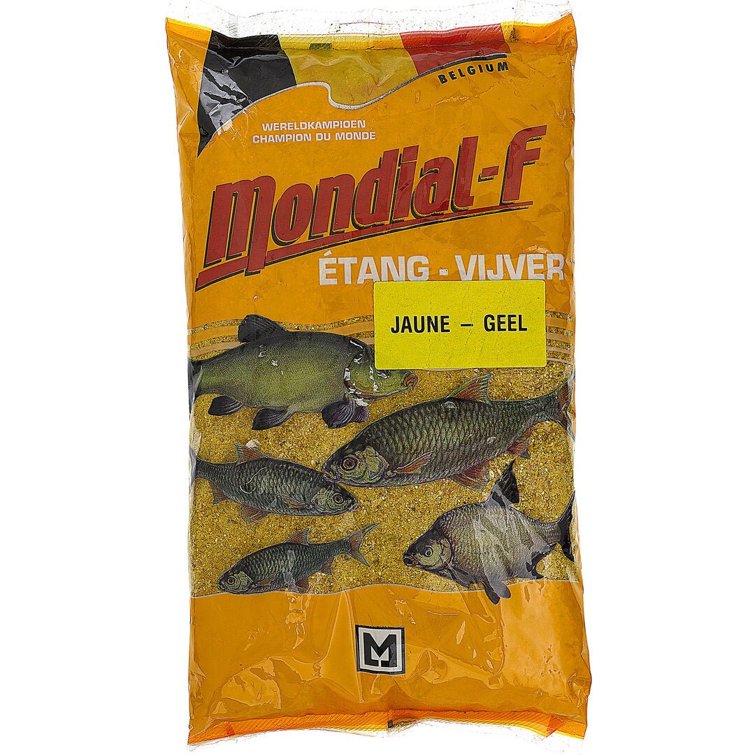 Mondial F. - Vijver Geel Lokvoer | 1kg - Hengelsport De Goeie Vangst