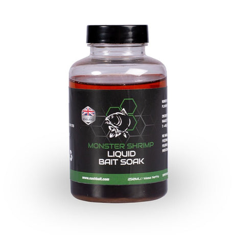 Nash - Monster Shrimp Liquid Bait Soak | 250ml - Hengelsport De Goeie Vangst