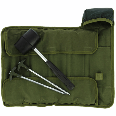 NGT - Bivvy Peg Set 10 Stuks + Hamer - Hengelsport De Goeie Vangst