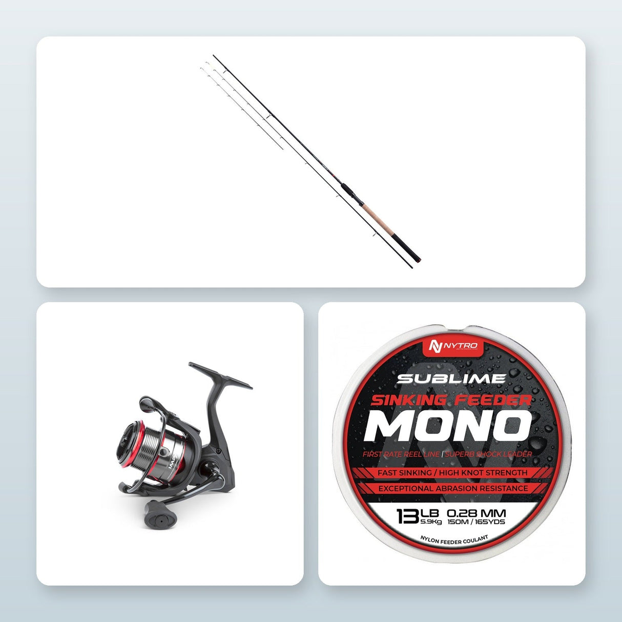 Impax Allrounder Feederset met hengel, molen en vislijn