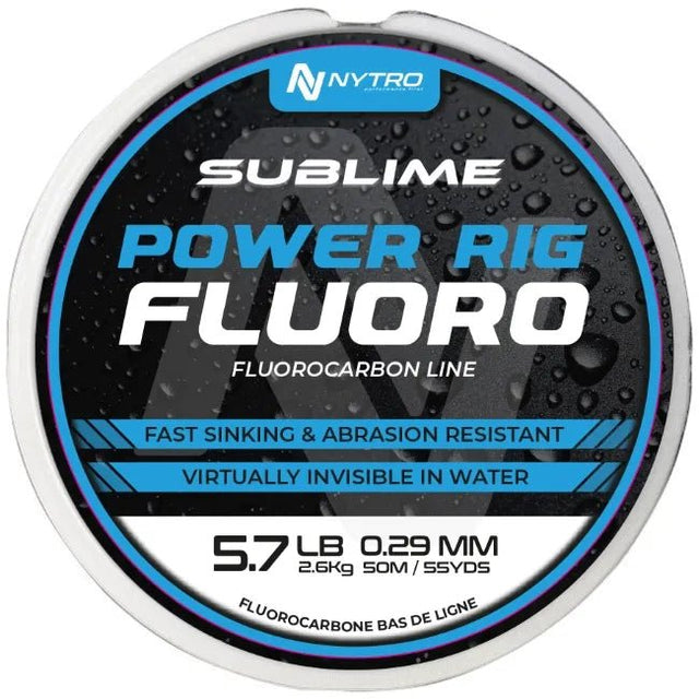 Nytro - Sublime Power Rig Fluorocarbon | 50m - Hengelsport De Goeie Vangst