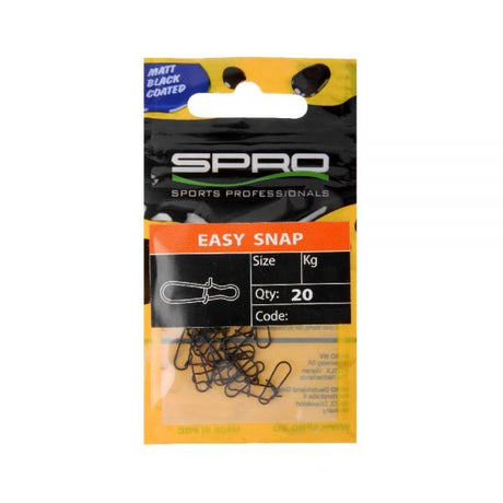 Spro - Matte Black Easy Snap - Hengelsport De Goeie Vangst