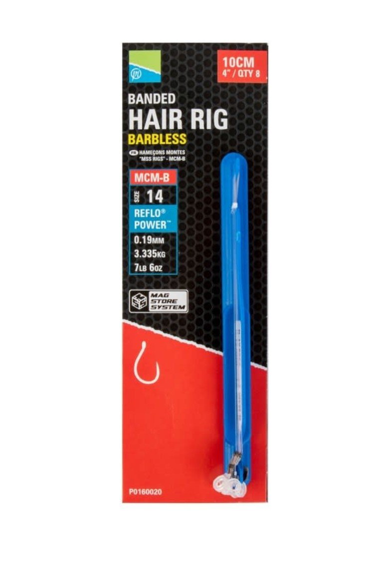 Preston - KKH - B Banded Hair Rig 10cm Barbless - Hengelsport De Goeie Vangst
