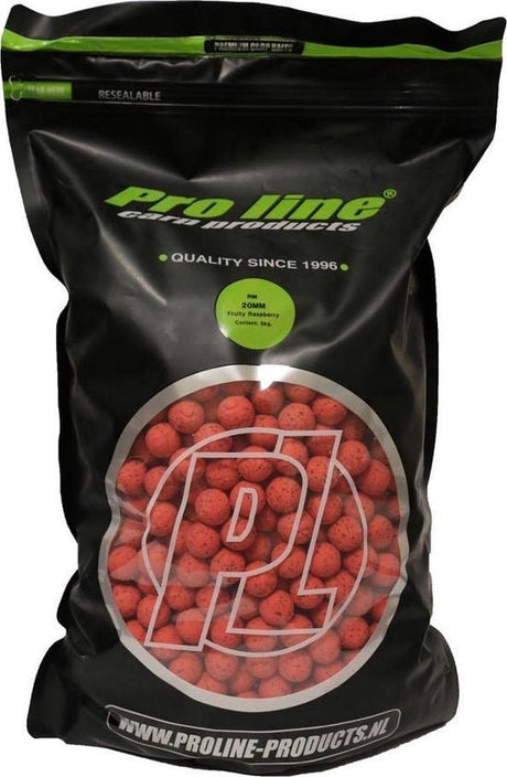 Pro Line - Fruity Raspberry Boilies | 2.5kg - Hengelsport De Goeie Vangst