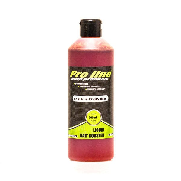 Pro Line - Liquid Bait Booster | Garlic & Robin Red | 500ml - Hengelsport De Goeie Vangst