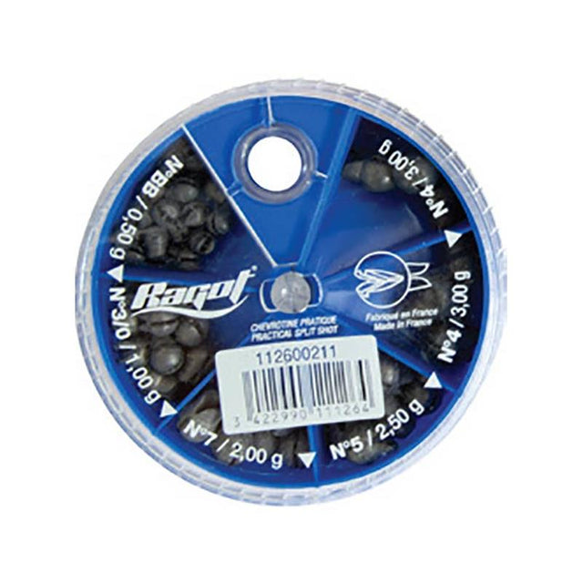 Ragot - Hagellood Verdeeldoos | 6 Vakjes - Hengelsport De Goeie Vangst