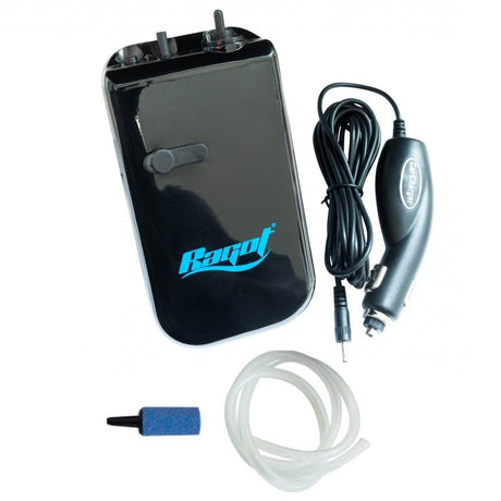 Ragot - Luchtpomp met Autostekker en Batterijvoeding - 101000221 - Hengelsport De Goeie Vangst