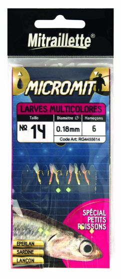 Ragot-MICROMIT® Larva Zeevisonderlijn-Multi Colour-6-De Goeie Vangst