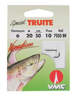 VMC-Special Truite 7050BK Onderlijnen-H10 0.18mm 50cm - Hengelsport De Goeie Vangst