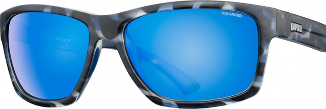 Rapala - Precision Faial | Matte Bleu Havana Frame | Grey Lens Blue Mirror - Hengelsport De Goeie Vangst